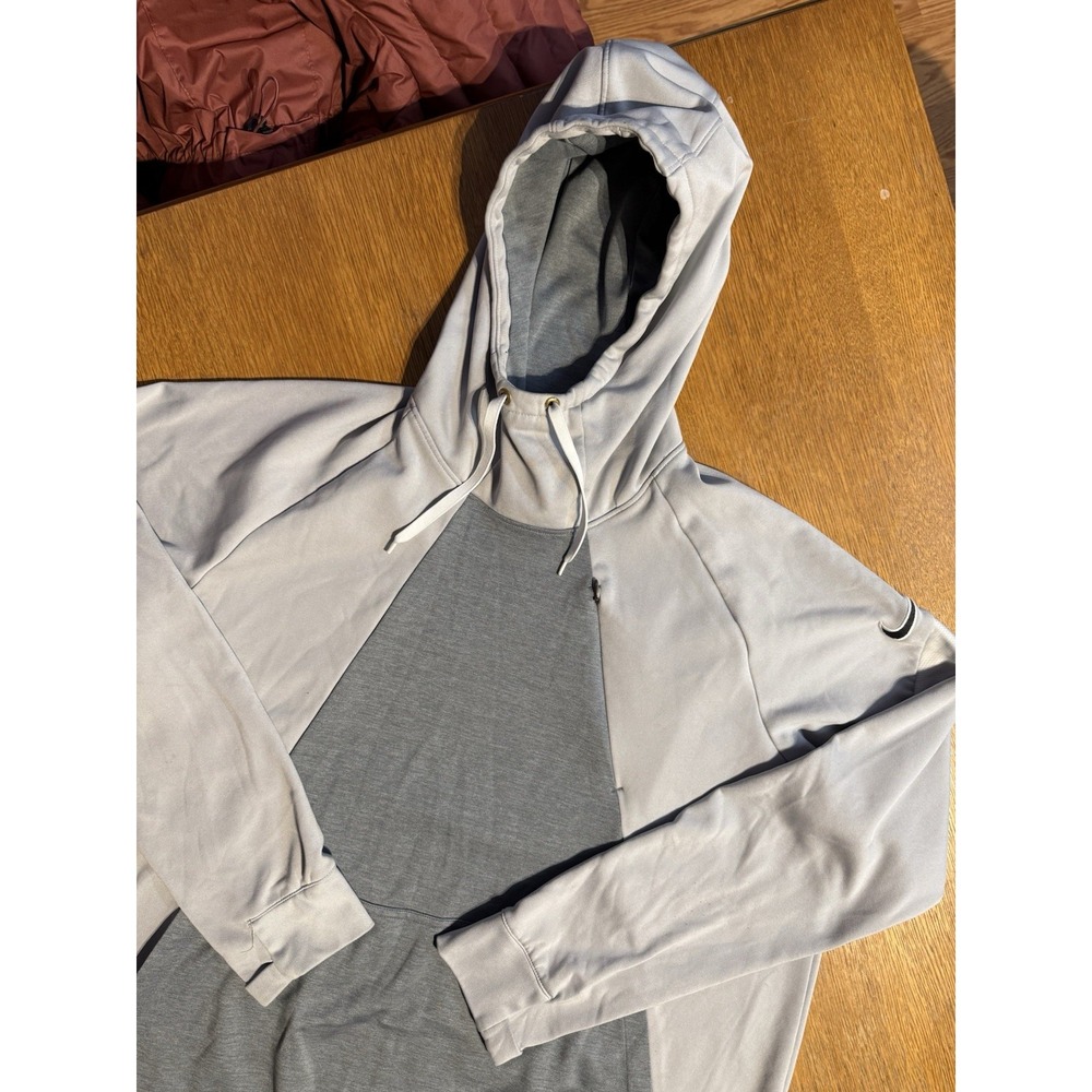 Nike Dri-FIT Training Hoodie CQ6679-077 XL Gray Two-Tone Raglan Pullover